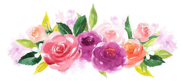 花卉图案手绘简单（漂亮的花卉手绘图案）(29)
