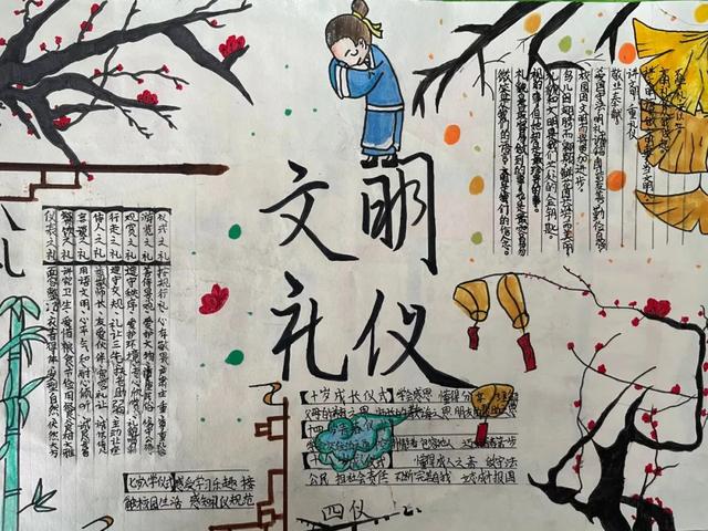 文明礼貌的手抄报文明进步手抄报