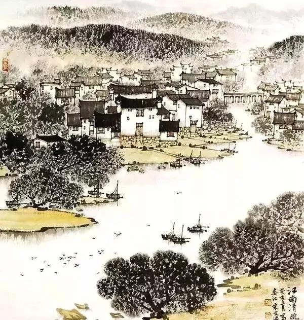 国色山水画插图