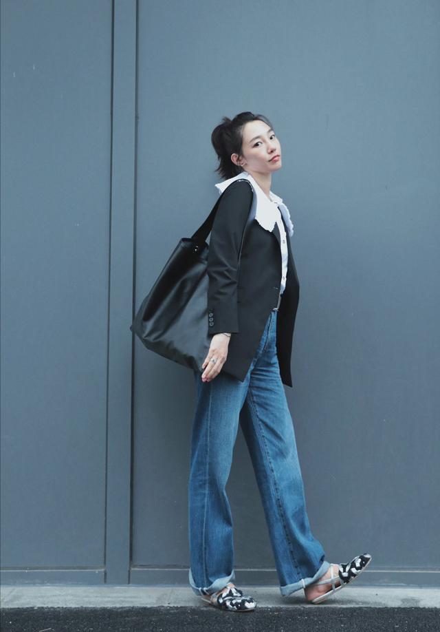 白百何最近的穿搭图片(白百何33天不重样穿搭图片)-中纳网