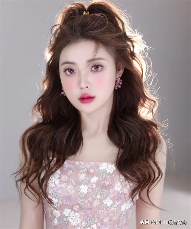 韩式高马尾发型扎法图片