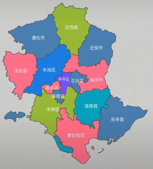 69 唐山行政区划变迁唐山是河北省的11个地级市之一,常住人口约77万 