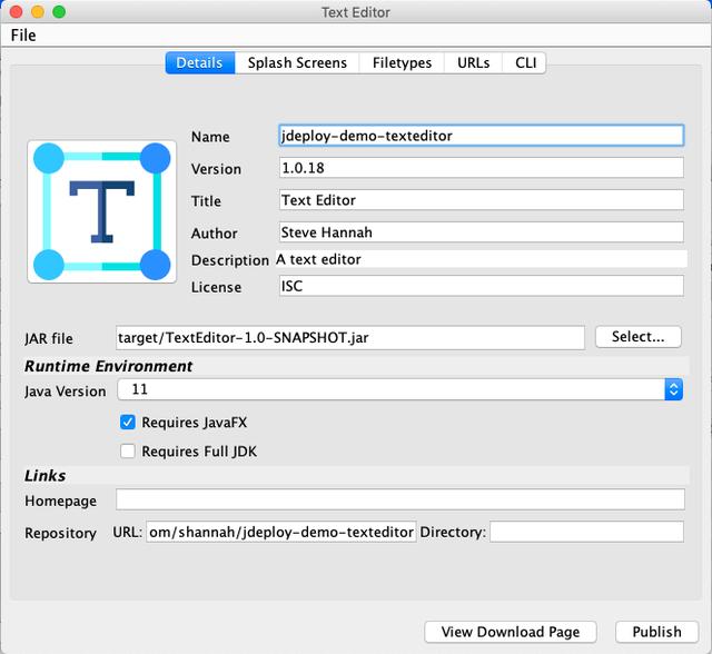 Java构建和发布工具jDeploy