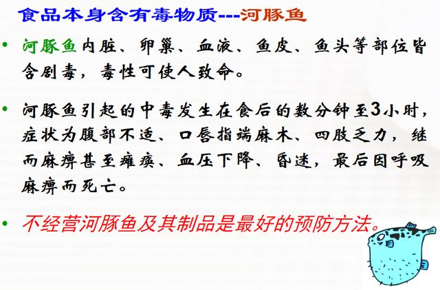 食品常见的化学性危害及其预防控制——食品本身含有毒物质