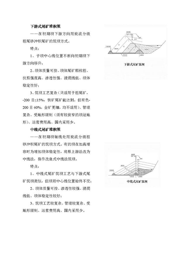尾矿坝筑坝形式包括