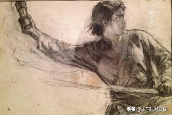 美术经典中的党史三十二期：油画作品《青纱帐里游击队员逞英豪》