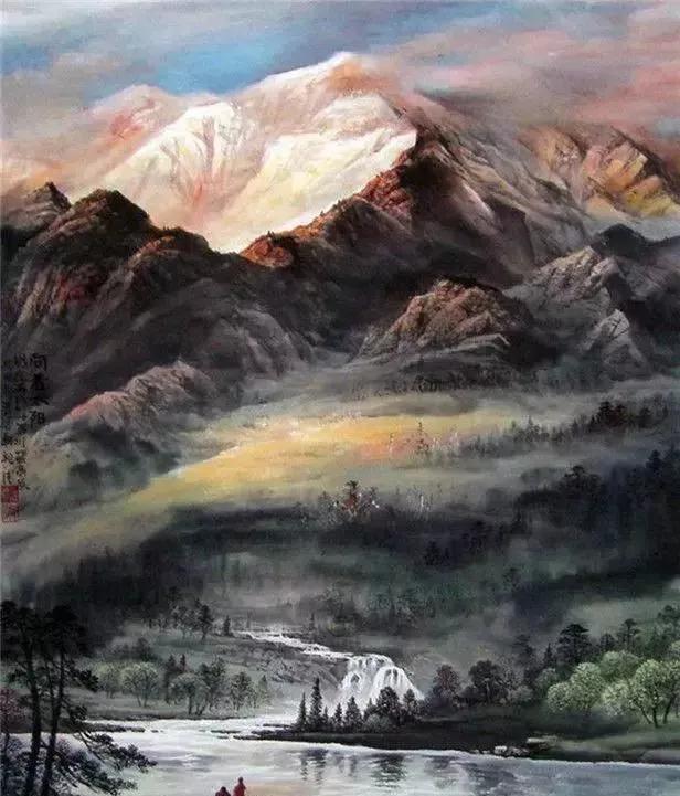 国色山水画插图