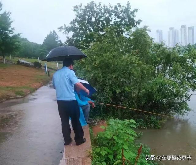赣州雨҈雨҈雨҈，大树被折断，汽车被压，小心…