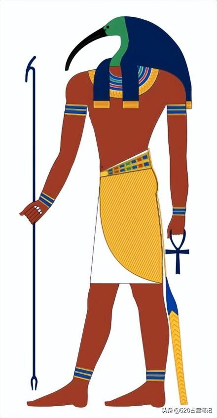 后来他又与古埃及的智慧神——"托特"混为一体,被认为是魔法的庇护者