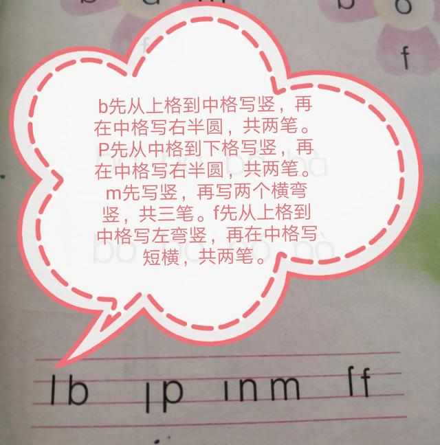 声母w的笔顺（汉语拼音字母笔画顺序及占格）