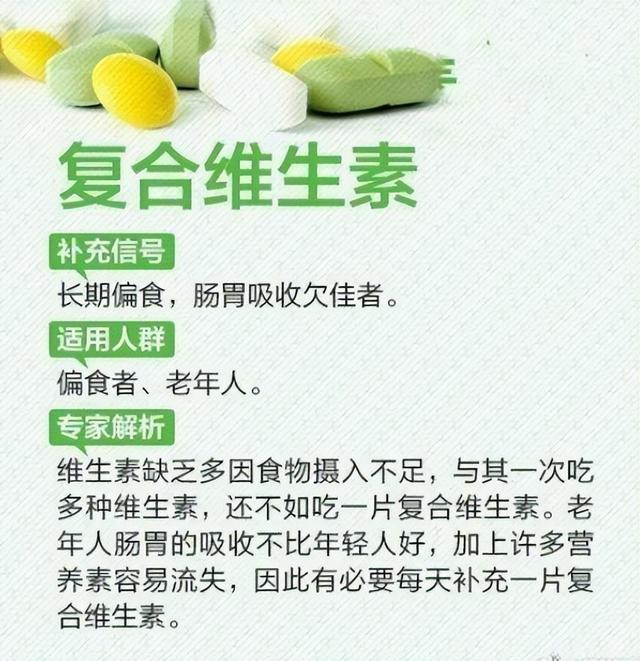 维生素缺乏症一览表，不妨自查一下，看看自己缺什么，分享+收藏