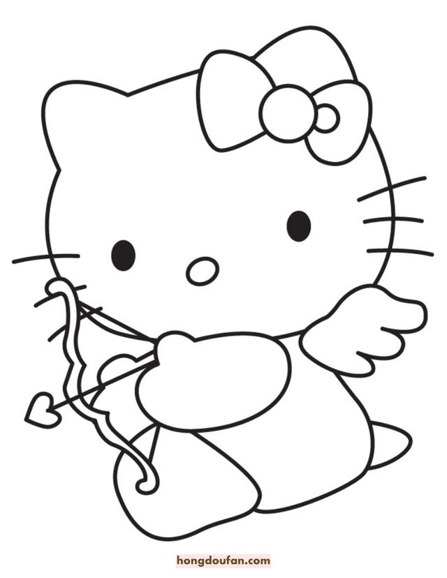 贺卡图片大全(10张关于爱的可爱填色涂色卡通简笔画!