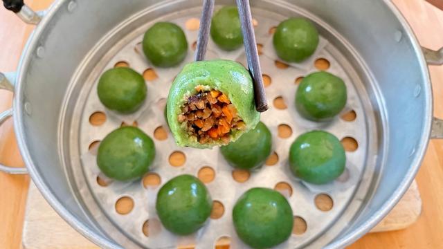 保姆级别的青团教程，碧绿不塌陷软糯不黏牙，学会了比买的好吃了