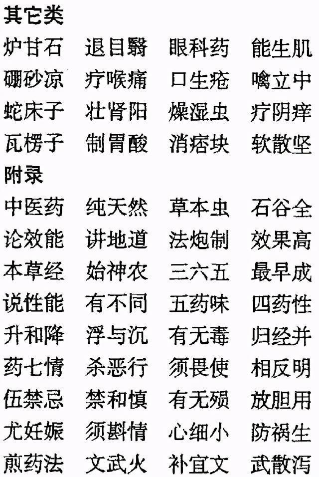 老中医毕生精髓：中药药性《三字经》，很实用，建议分享+收藏