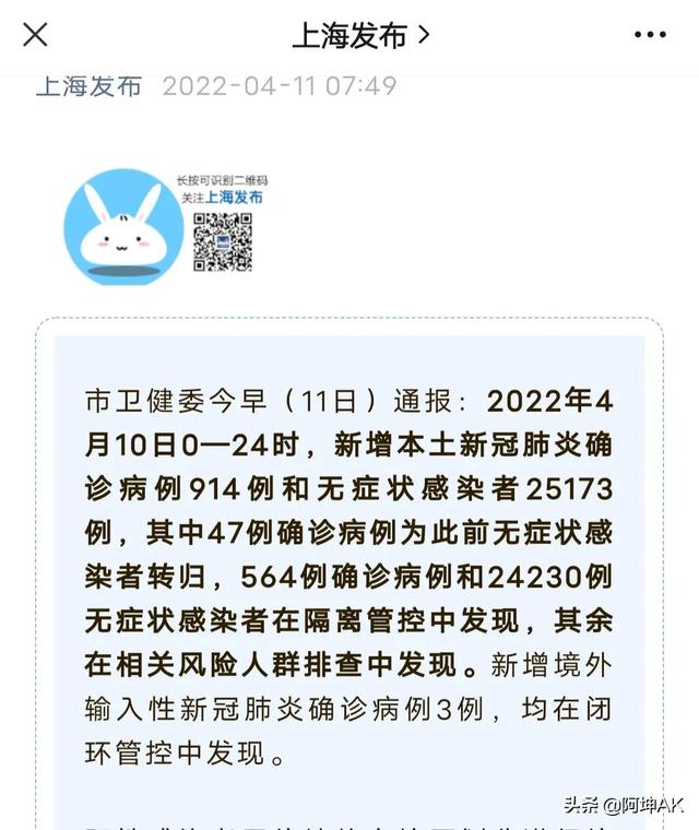 上海疫情！4月11号最新情况
