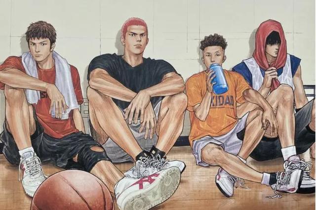 灌篮高手湘北五虎高清壁纸横照,影版灌篮高手定档