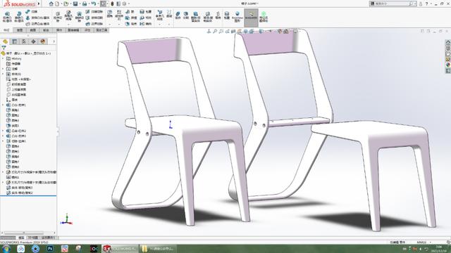 用SolidWorks画一把椅子，需要用螺钉连接