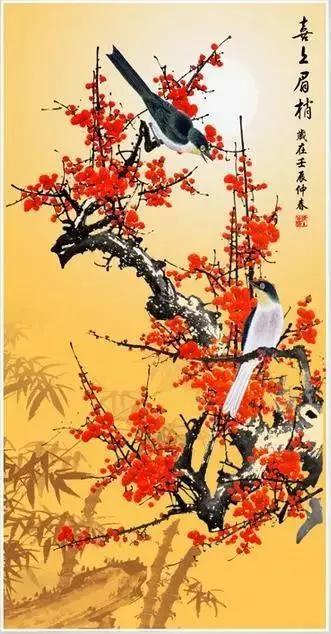 今日立春 春暖花开喜上眉梢图