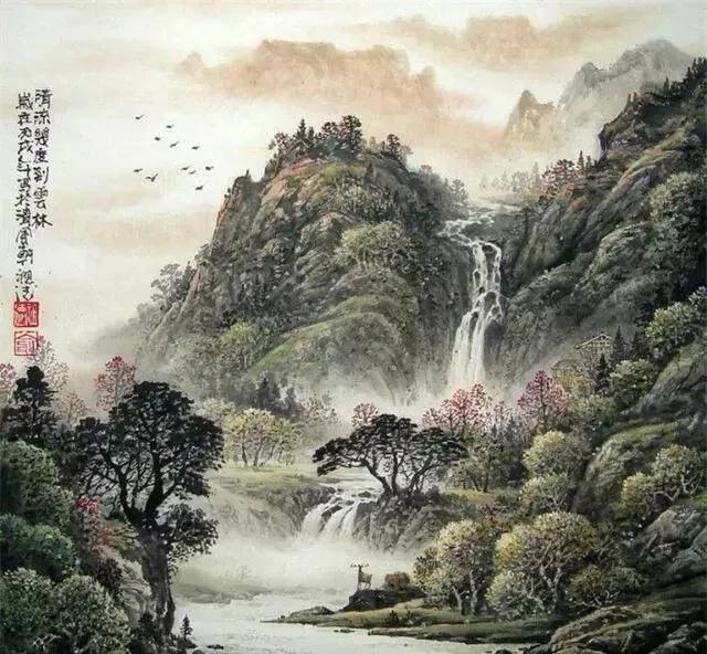 国色山水画插图