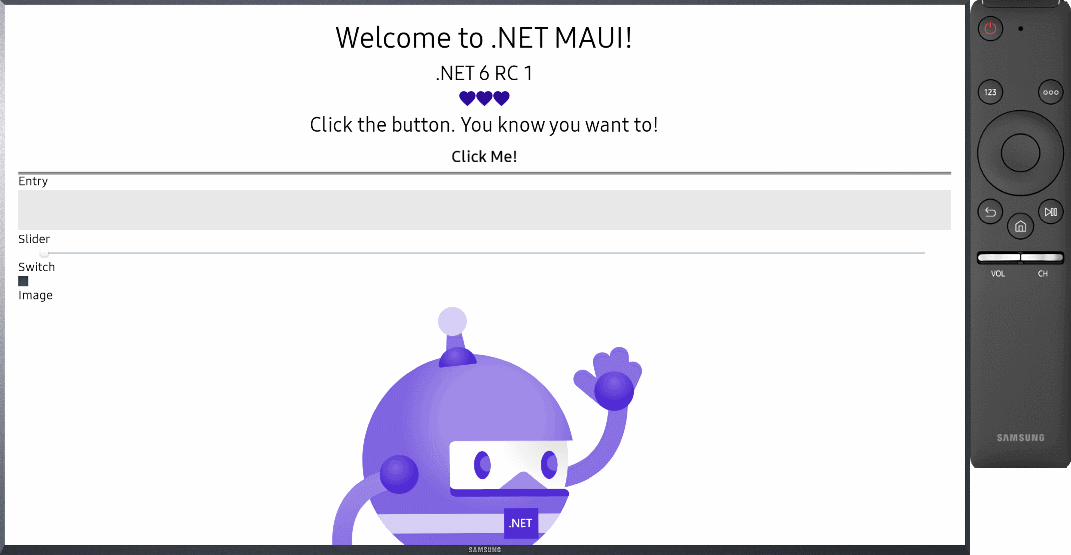 NET MAUI RC2 发布，支持 Tizen 平台