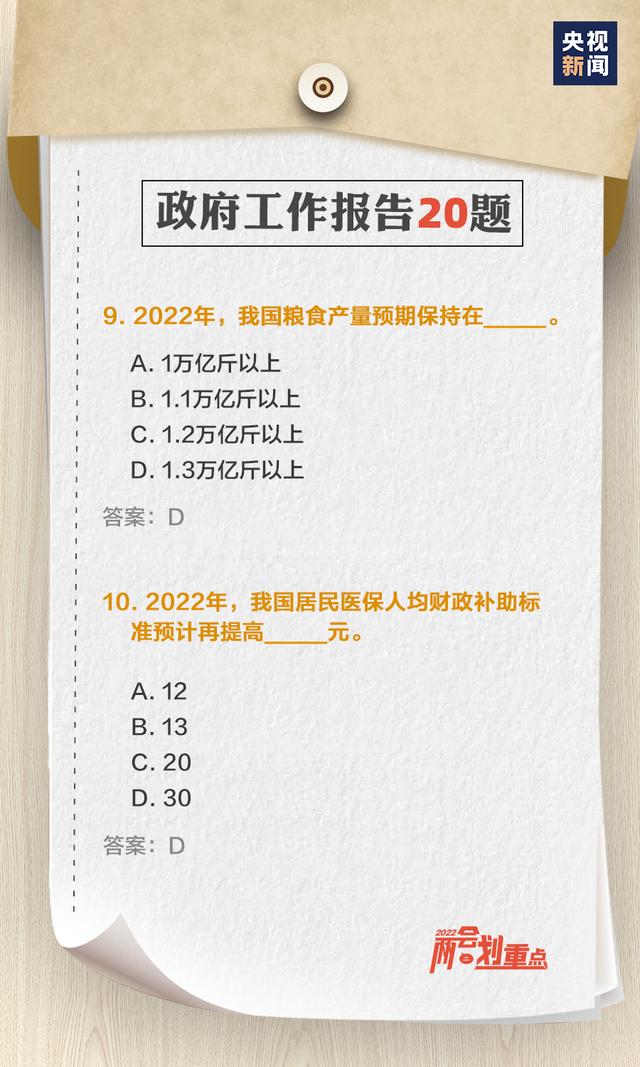 转存测试！政府工作报告20题