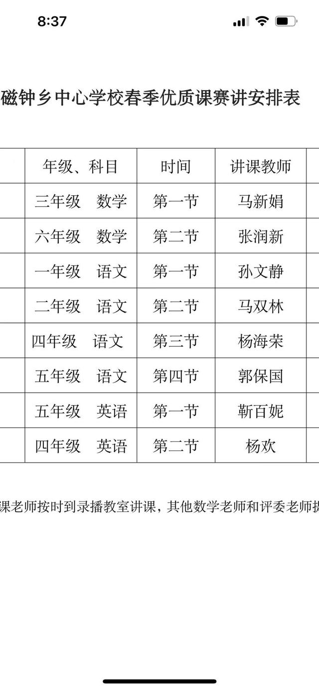 历经磨练 不负芳华——磁钟乡中心学校语数优质课赛讲活动