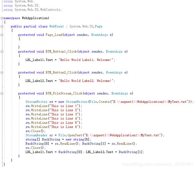 VS2019上用C#和ASP.NET写WebForm网页的试练