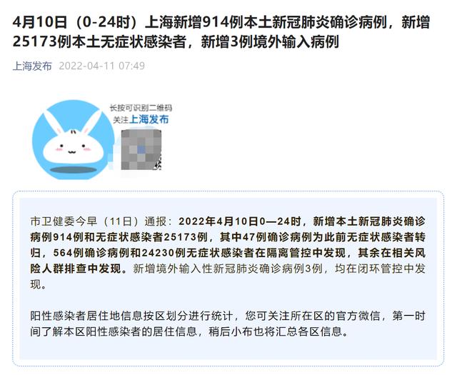 上海4月11日疫情官宣数据：分区&趋势数据和解读已整理好，请查阅