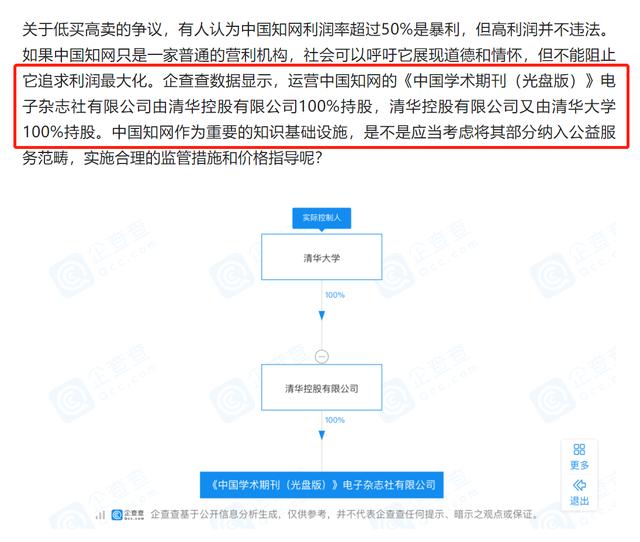 中国知网到底和清华大学有没有关系？