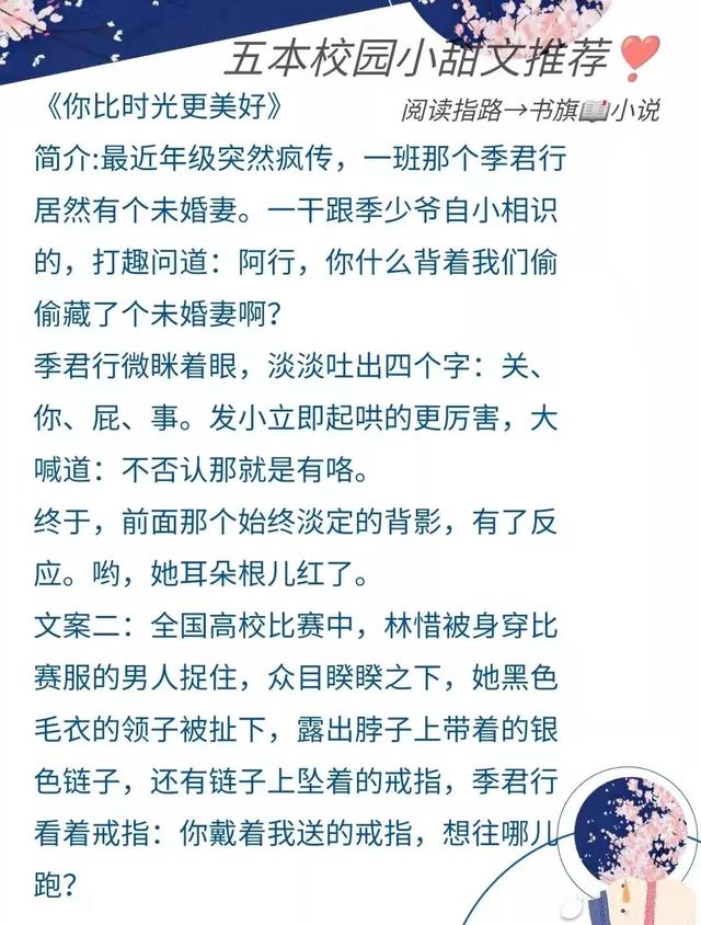 校园爱情小说排行榜