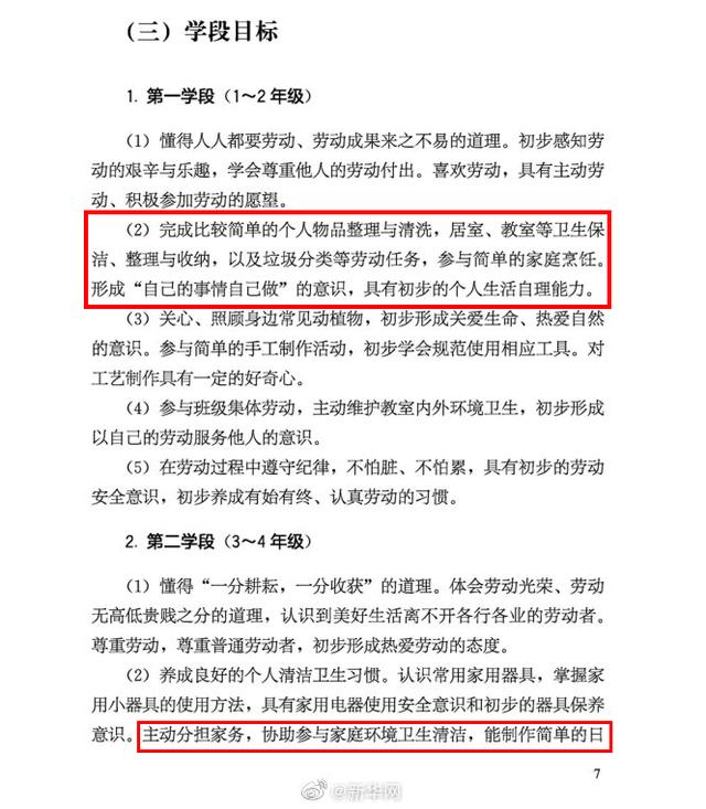 怎么看？教育部要求9月起中小学生学煮饭