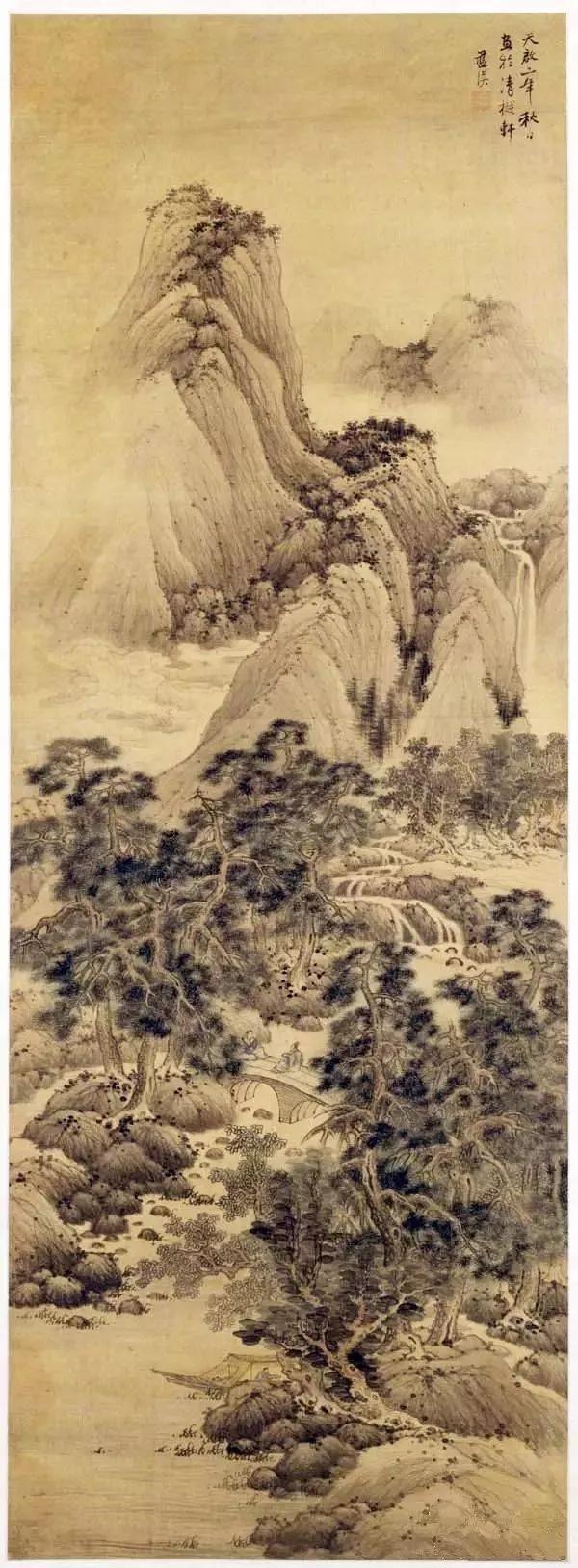 明朝著名画家兰英的风景画选集，请欣赏插图