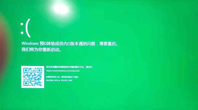 win11系统绿屏怎么回事（win11预览版绿屏）