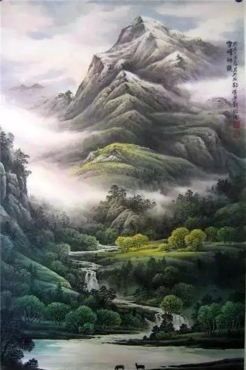 国色山水画插图