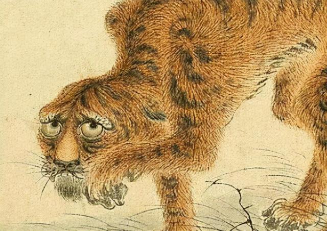 华岩的《蜂虎》细部看着老虎如此害怕的情景,那我们就来找找看究竟