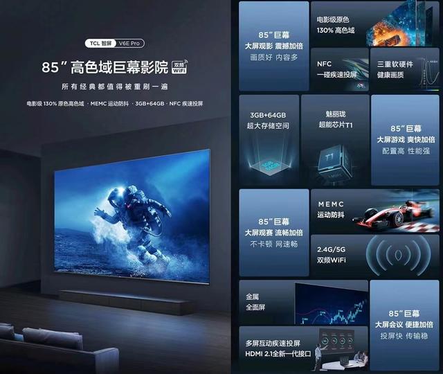 吐血整理，满足不同预算范围的75/85/98寸大尺寸电视