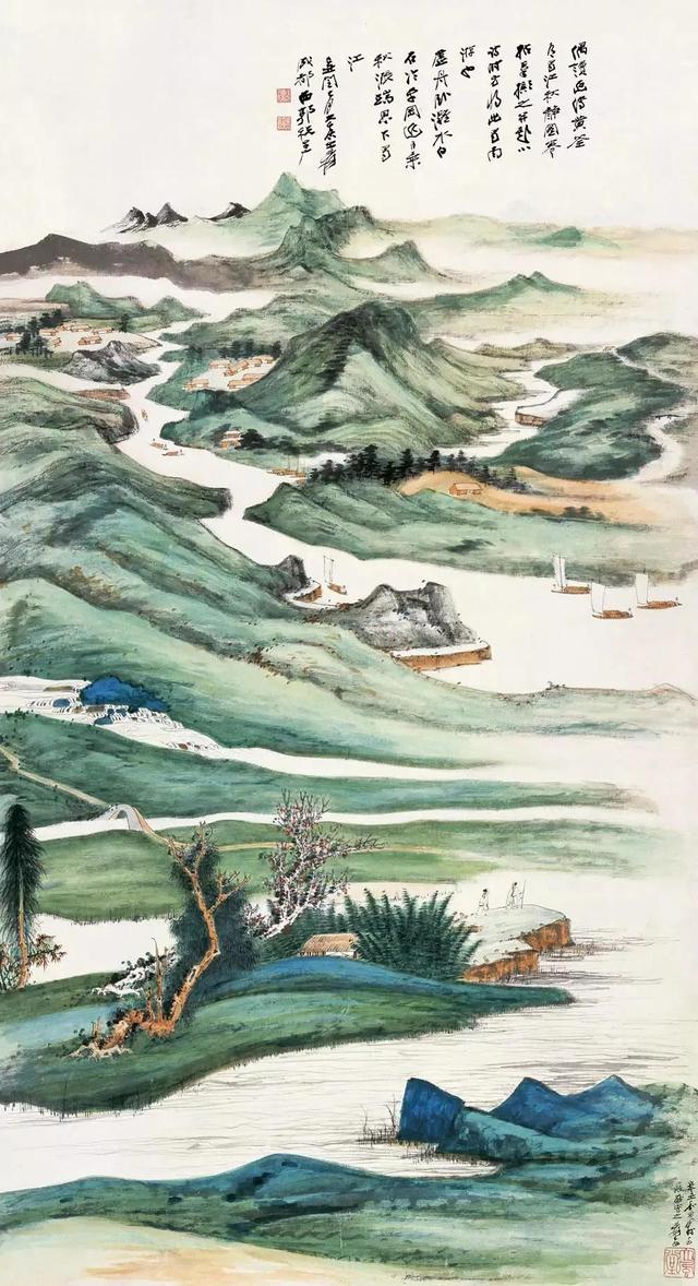 国色山水画插图