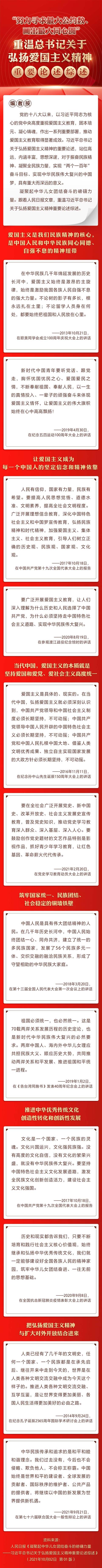 “努力寻求最大公约数、画出最大同心圆”重温总书记关于弘扬爱国主义精神重要论述综述