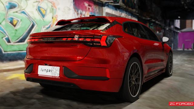 忍不住又给极氪001拍了一套图，搭配ZCFORGED 21寸PT09锻造轮毂