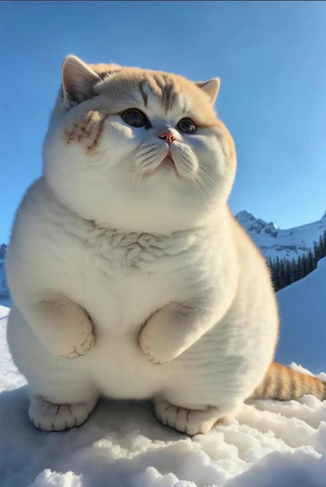 猫咪头像可爱搞怪头像(可爱猫猫头像之胖乎乎圆滚滚)(3)