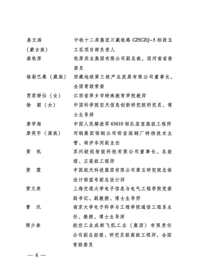 祝贺！五四奖章获奖名单公布