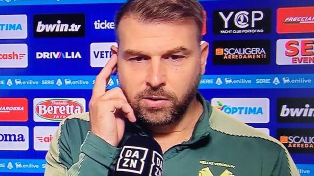 維羅納主帥：比塞克黃牌？規則很難判斷，但那是明顯進球機會