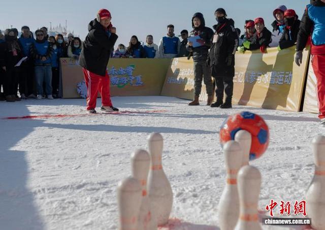 寧夏：市民樂享雪地趣味運動會 - 