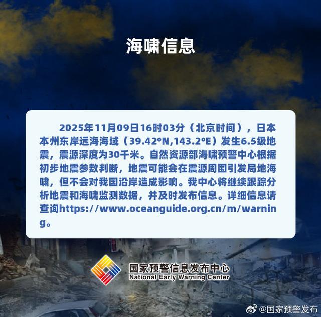 日本突發6.8級地震！或引發海嘯！ - 