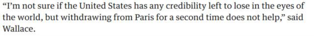 英媒：正式退出《巴黎協定》美國再度背棄全球氣候治理體系 - 