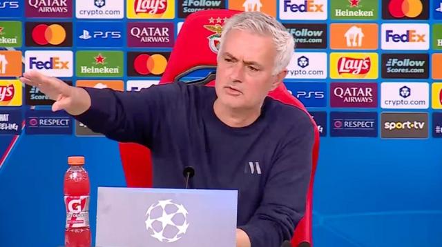 穆里尼奧：只要活着就有希望，次回合看安東尼·泰勒會不會來執法