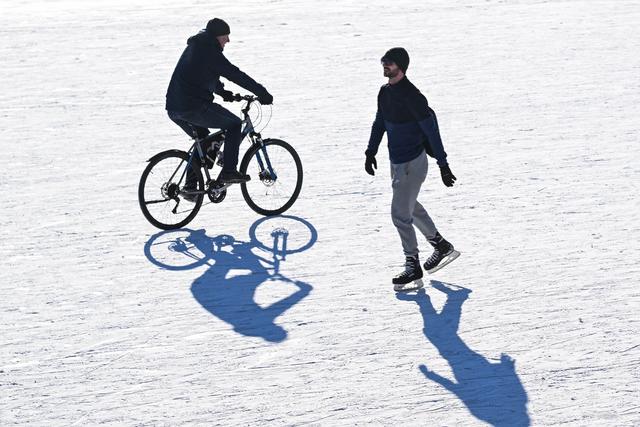 （外代二線）波蘭格但斯克：結冰的摩特拉瓦河 - 