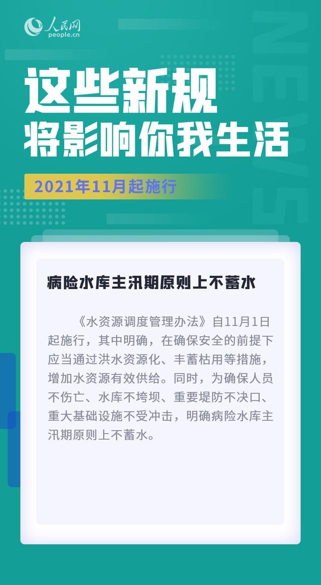 11月，这些新规将影响你我生活
