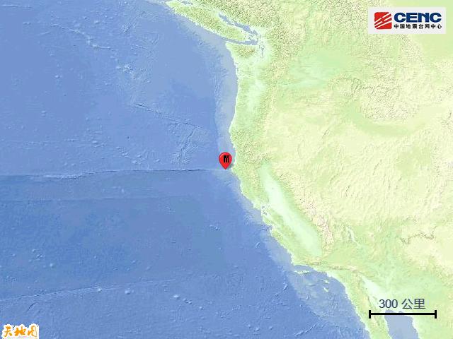 美国加利福尼亚州沿岸近海发生6 1级地震 全网搜
