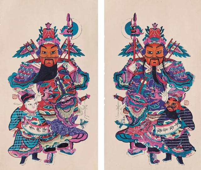 寄托了官本位的执念,平头百姓家里,也会贴几张加官进爵的文官门神